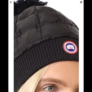 canada goose pom pom hat